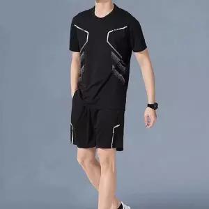 남성 여름 스포츠 반팔 반바지 트레이닝복 운동복