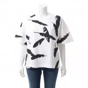 [알렉산더맥퀸]ALEXANDER MCQUEEN 페더 오버사이즈 티셔츠 797816 QZAM5 0909 835484