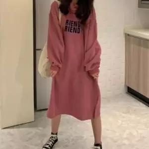 캐주얼 기모 원피스 롱 후드 이지룩 데일리 캐주얼 롱 후드 원피스 의류 데일리 원피스 후드