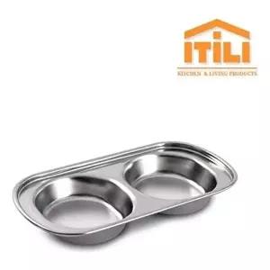 [조르지오]이딜리 JV76QJ69 초장기 스텐 2구 소스볼 앞접시 종지 용기