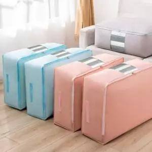 다용도 의류 이블 압축 수납 생활방수 파우치 특대형 수납함 박스 백 이불 보관 부직포 팩 파우치