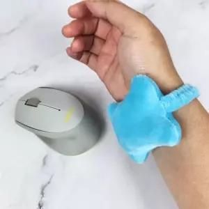 [셀러에이드]손목쿠션 키보드 블루 마우스 키보드손목받침대 손목