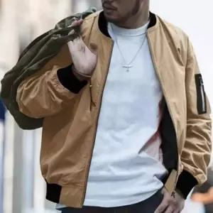 남성용 가을 항공 점퍼 집업 자켓 간절기 아우터