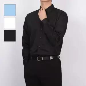 [골드스마일]남성용 적은 일자핏 정장 셔츠 카라 긴팔 남방