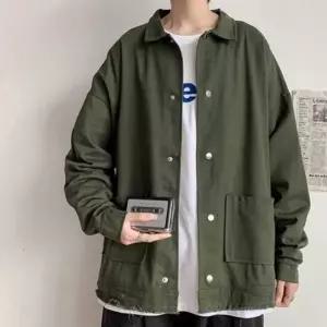 남성용 밀리터리 야상 점퍼 캐주얼 사파리 자켓 외투 2컬러