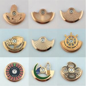 [호환품]로즈 골드 NH35 진동 무게 로터 고 NH34 4R 무브먼트 호환 교체 부품