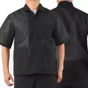 [골드스마일]인견 남성용 여름용 반팔 티셔츠 검정색 시원한 소재 여름셔츠