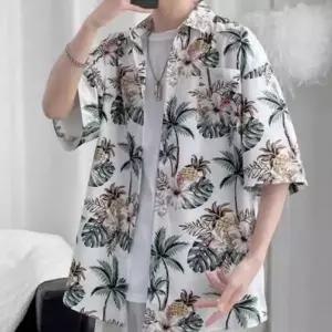 [골드스마일]남성용 여름 바캉스용 해변 반팔 셔츠 여름남방