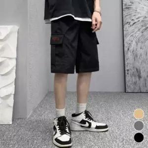 [골드스마일]여름용 캐주얼 밴딩 카고 팬츠 남성 반바지