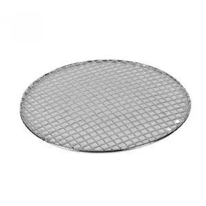 스테인리스 원형 바베큐 그릴망 숯불 고기용 캠핑 석쇠판