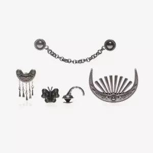 [크록스]CRS10015810 실버 메탈 믹스 5팩 - FFF 691678