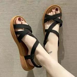 여성 편한 쪼리 사무용 데일리끈 샌들 WFJ3VSV