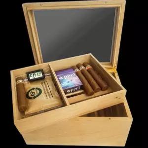 시가 박스 케이스 대용량 고급 보관 흡연 가죽 수납