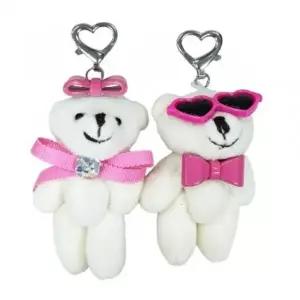 사러왕리본 곰돌이 키링 귀여운 인형키링 썬그라스 곰인형 열쇠고리 가방키링 백참 커플 키홀더