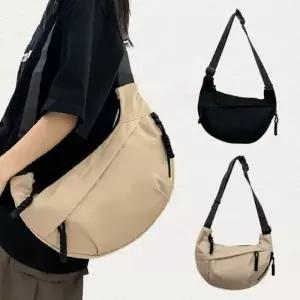 큰손 하프문메신저백 여성 가방 크로스백 캐주얼 학생 보부백 데일리백