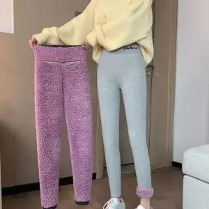 안감 퍼 하이웨이스트 레깅스 여자 기모 겨울