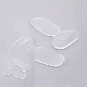 T형 뒤꿈치 보호 투명 실리콘 패드 2개 1세트 발패드