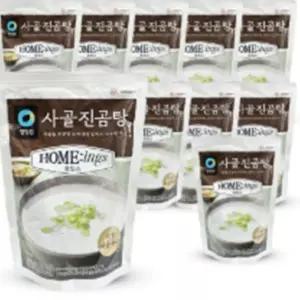 청정원 진하고 고소한 사골 진 곰탕 500g 10개 설 명절 떡국 가성비