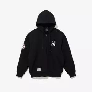 MLB 뉴욕 양키스 베이직 후드 집업 블랙