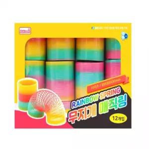 1박스 12개입 RAINBOW SPRING 무지개매직링