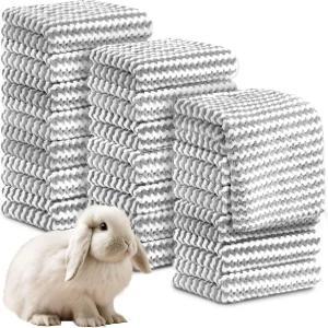 무케렌 20Pcs 기니피그 플리스 침구 담요 대량 세탁 가능 작은 동물 케이지 라이너 햄스터 친칠라 토끼