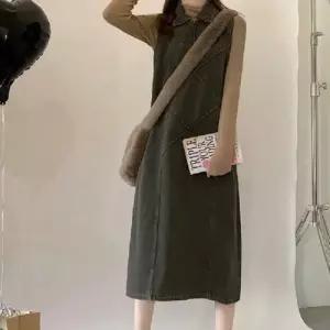 이쁘다요 빈티지 원피스 민소매 카라 데님 WFLMN3D