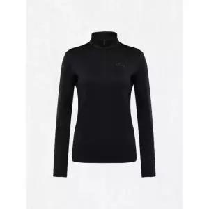 [아이더] EIDER POWER STRETCH (파워 스트레치) 여성 긴팔 짚업 티셔츠_Black DWW25202Z1 2541533