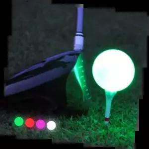 야광골프공 야간 사용 편리한 고급형 빛나는 공 안전 충격 흡수 초경량 스포츠 골프 용품