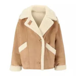 시슬리 하이넥 오버핏 인조 스웨이드 무스탕 SALE81561 880889