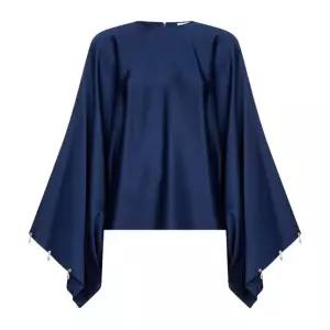 스텔라매카트니 백 지퍼 크루넥 셔츠 6T0284 3FU3024000