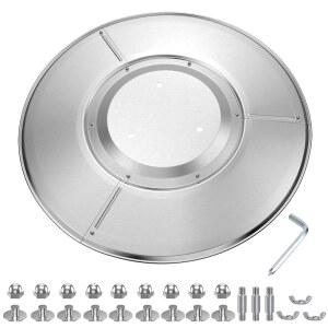 탑 힐 업그레이드 알루미늄 파티오 히터 리플렉터 실드, 프로판 실외 교체 부품, 실버 히트 실드 - 돔(3홀 마운트 33