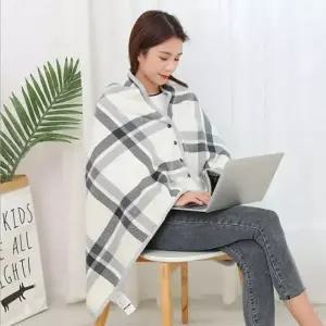 똑딱이 망토 담요 80x130 그레이