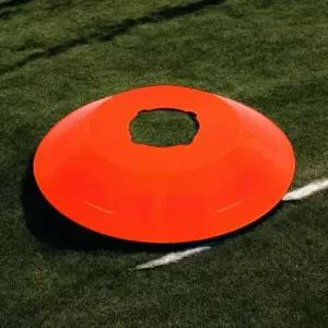 축구 훈련용 미니 콘 오렌지 접시형 코너 마커