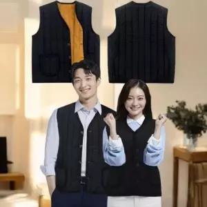 [라일리여성의류] Rly 플리스 프리미엄 패딩조끼 베르 울 경량패딩 2s