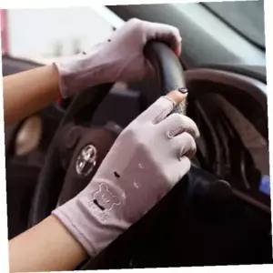 운전장갑 여성장갑 큐트베어 여성 2컷 스포츠 장갑 퍼플 산책