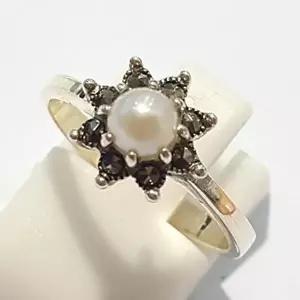 [셀러허브 패션][블루케이] A급엔틱미니 담수진주 원석반지210711-14n