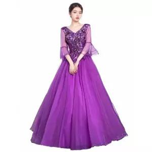 쉬폰 이브닝드레스 롱 이브닝 연주복 빅사이즈 파티