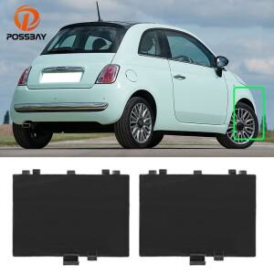 자동차 전면 왼쪽 오른쪽 아치 휠 라이너 커버 패널 피아트 500 2007-2020 용 블랙 캡 외부 교체 부품 7175