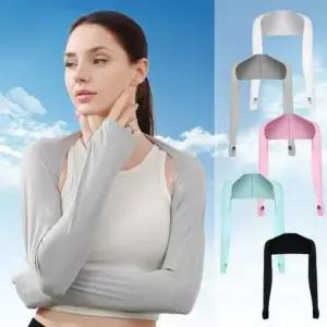 2개 여성 숄더암 슬리브 아웃도어 쿨 볼레로 URK297 긴팔티 요