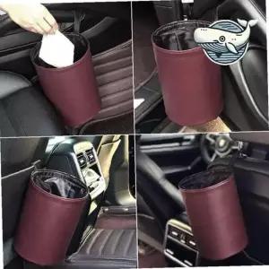 차량 이동식 쓰레기통 2개 홈방수 디자인