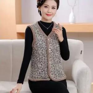 [라일리여성의류] Rly 데일리 온기있는 여성용 플로럴프린트 슬리브리스탑