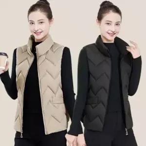 [라일리여성의류] Rly 작업 경량구스패딩 여자조끼 여성경량패딩 경량