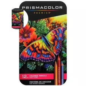 색연필 프리즈마 유성 12색 칼라색연필 수입색연필