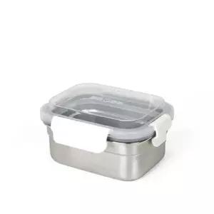 [퀸센스] 무연마제 센싱락 스텐304 밀폐 보관용기 1호 550ml 중 반찬통
