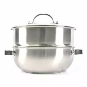 스텐레스 2단 찜기 28cm 멀티 음식 찜 요리기구