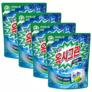 옥시레킷벤키저 옥시크린 분말 표백제 일반 드럼 겸용 1.2kg x 4개