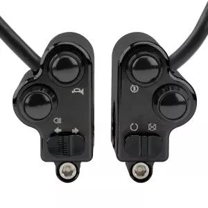 오토바이 핸들바 스위치 1인치 25mm 턴 시그널 헤드라이트 스타터 경적 파워 컨트롤 맞춤 할리 혼다 스즈키