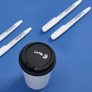 네임펜 M 화이트 네임펜 굵은글씨용 12p 세트 1박스