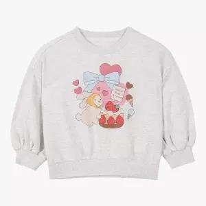 [밀리밤] 러블리 버니 그래픽 맨투맨 MLMA26S1G_7358