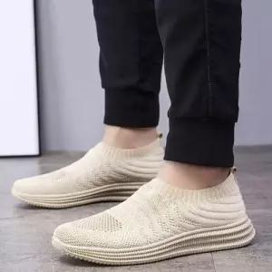 무난내추럴룩 남성용 가벼운 슬립온 발편한 풀오버 스니커즈 이지 WFJTXWZ